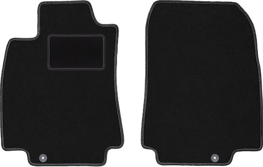 Front Black Floor Mats Nissan Tiida C11 Hatchback Sedan 2004-2012