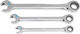 Sata Flat-box Wrenches Double Ratchet Set 3 Pcs 10 13 17mm