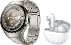 Huawei Watch 5 Titanium 46mm Αδιάβροχο με eSIM ...
