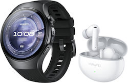 Huawei Watch 5 46mm Black + Huawei FreeBuds 6i White