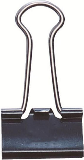 Schwarze Metallklammer 19 mm 1 Stück