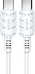 Kakusiga Ksc-710 USB 2.0 USB-C male - USB-C 60W 1.2m (KSC-710-CC-WH) Kakusiga Ksc-710 USB 2.0 USB-C male - USB-C 60W 1.2m (KSC-710-CC-WH)