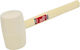 Awtools Rubber Mallet Wood Handle White 455g