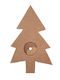 Weihnachtsdekoration Baum Dreieckig 19cm Beige