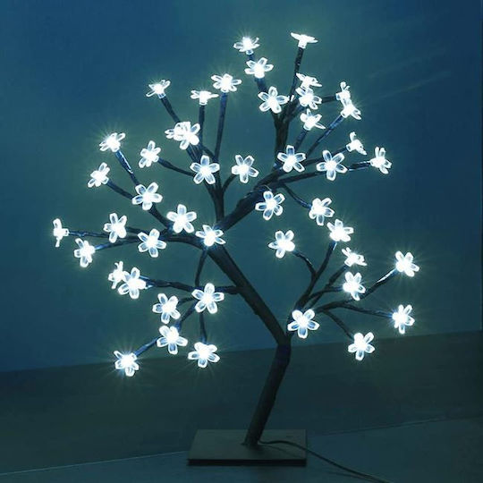 Christmas Decorative Illuminated Cherry Tree Natural Appearance 12cm Electric Black