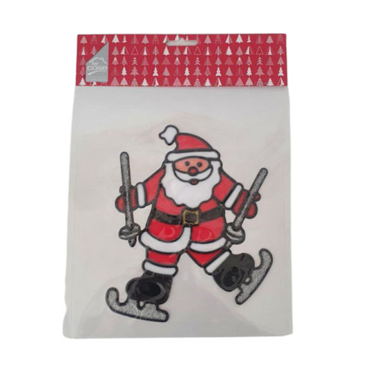 Gel Window & Glass Sticker Santa Claus 17x13cm Saint Basil