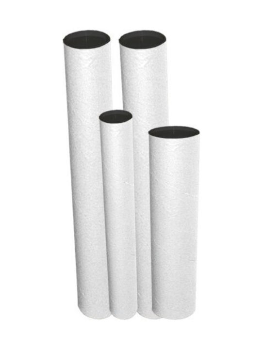 Eco-Friendly Drafting Tube with Lid D10.5x73cm White