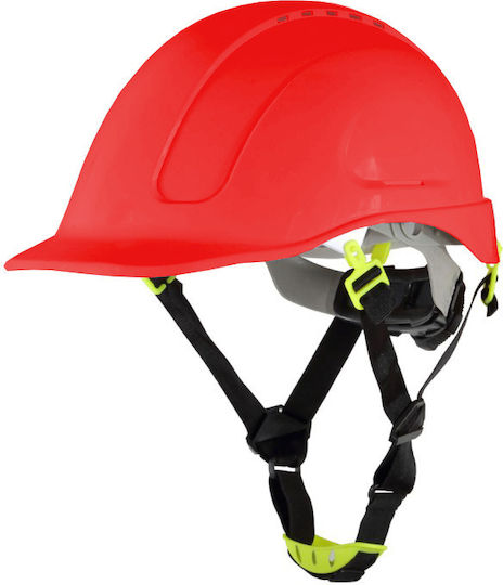 Procera 123444 Κράνος Baustelle mit Ohrstöpseln Rot