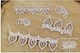 Dekorative Chipboard-Spitzen 5 Stück