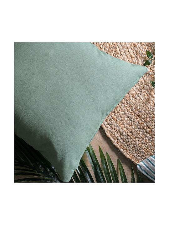 Decorative Pillow Case S-f Loris from 100% Cotton Green C0d129007h 40x40cm.