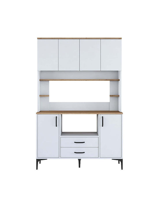 Μπουφές Ξύλινος White-oak 120x40x184.2cm