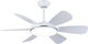 Morris Deckenventilator 106cm mit Leuchte Weiß