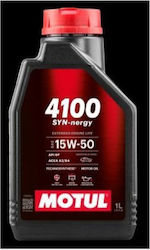 Motul 4100 SYN-nergy Ημισυνθετικό Λάδι 15W-50 1lt