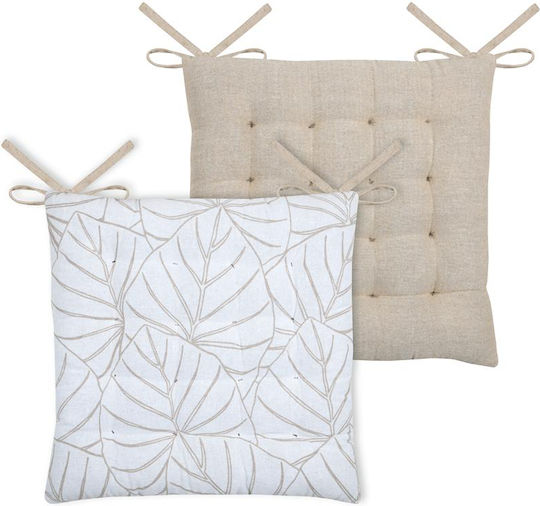Garden Chair Cushion Nova White 38x38cm