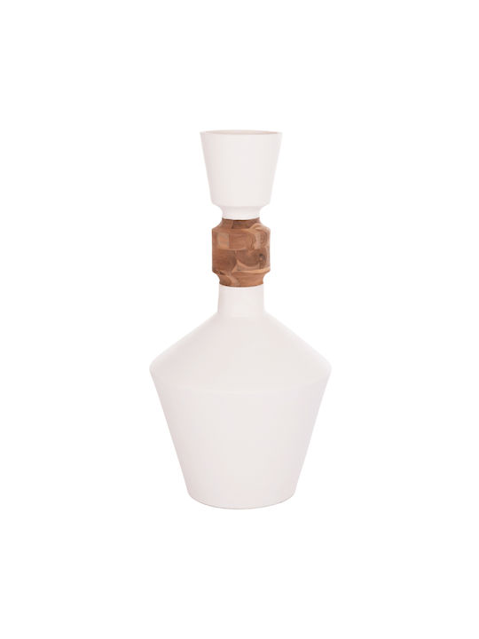 HomeMarkt Decorative Vase Nebula White 60x60x116cm