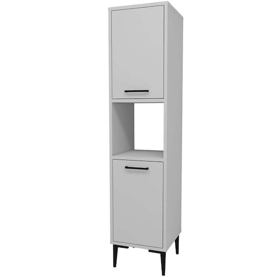 Hanah Home 550ARN2413 Στήλη Μπάνιου Δαπέδου 35x35x153.6cm Λευκή