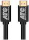 ATC HDMI 2.0 Premium High Speed 4K 60Hz HDR Cable HDMI male - HDMI male 1.5m Μαύρο
