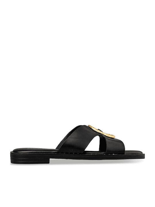 Envie Shoes Flache Sandalen für Damen in Schwar...