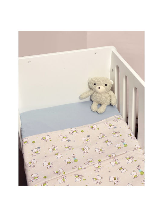 Baby Oliver Σετ Bear Stars Μπλε 80x100εκ.