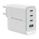 Conceptronic Charger Without Cable GaN with USB-A Port and 3 USB-C Ports 100W Power Delivery / Quick Charge 3.0 Whites (ALTHEA22W100)
