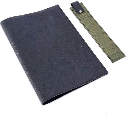 Комплект калъф за книга, разделител, черен корк