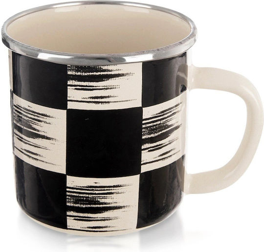 Orion Becher Emaille Schwarz 400ml