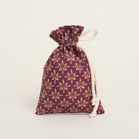 Beauty Home Delicate Diamond Flower Pouch for Wedding Favors Purple 1pcs