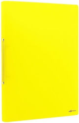 Κλασέρ Pp 2 Κρίκων 19x26x2cm Κίτρινο Φωσφοριζέ