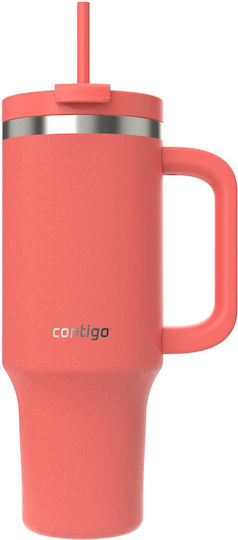 Contigo Бутилка Термос Неръждаема стомана 1.2lt Корал