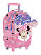 Must Team School Trolley Bag Elementary Multicolour with Water Bottle Holder 30 Litre