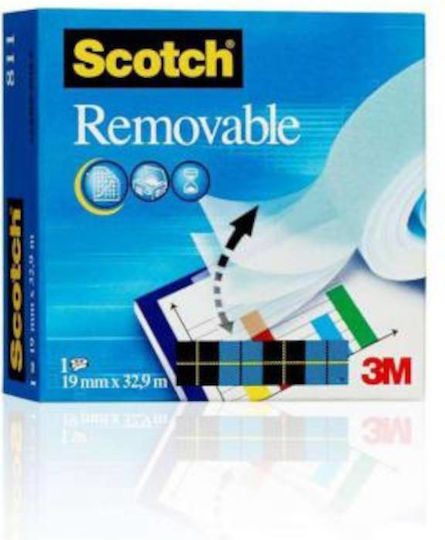 Κολλητικη Ταινια Scotch 3μ 811 19χ33m Επανατοποθετουμενη
