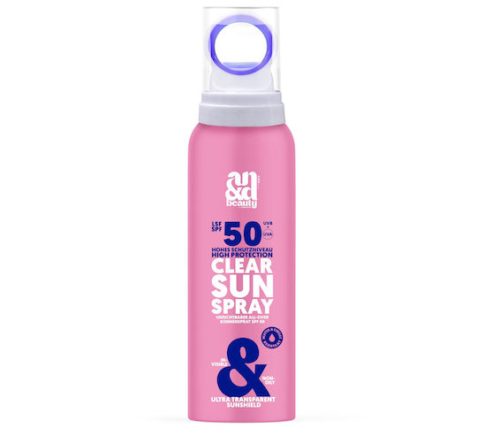 AndBeauty Clear Sun Αδιάβροχο Αντηλιακό Προσώπου και Σώματος SPF50 σε Spray 100ml