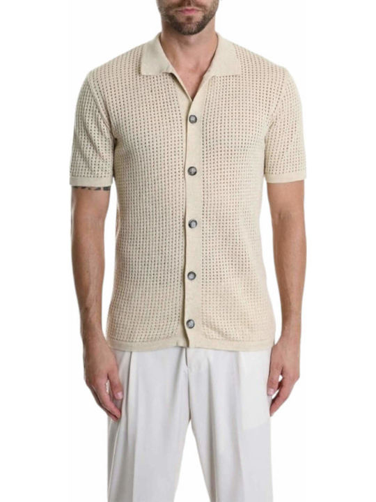Къс ръкав Риза Beige