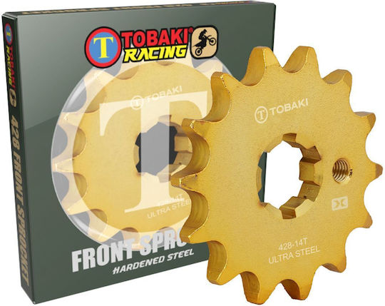Front Sprocket 14T 428 Ultra Hardened Steel Racing Yamaha Crypton X-135 T110 R115 Gold Tobaki