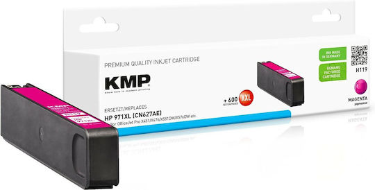 KMP Πακέτο Συμβατών Μελανιών Εκτυπωτή InkJet HP CN627AE NR.971XL 300 Σελίδων Ματζέντα 1τμχ