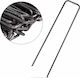 Set 25 Ungalvanized Accesorii de Cusut Gri din Metal 15x3cm. 25buc
