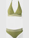 Set Bikini Cu Burete Detașabil Verde