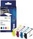 Freecolor Πακέτο Συμβατών Μελανιών Εκτυπωτή InkJet HP 364XL Μαύρο 4τμχ