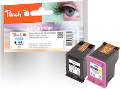 Peach PI300-1045 Συμβατό Πακέτο HP 653 Μαύρο Peach PI300-1045 Συμβατό Πακέτο HP 653 Μαύρο