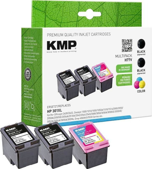 KMP Compatible Inkjet Printer Ink Package HP HP 301XL CH563EE 550 Pages 13ml Multiple (Color) 1pcs