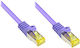 Alcasa S/FTP Kat.7 (10Gbps) Netzwerkkabel Ethernet 0.25m Orange