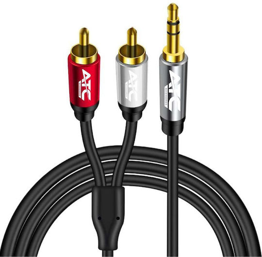 ATC 3.5mm Jack Cable 3.5mm Male - RCA Male Black 1.5m PRD-000024726