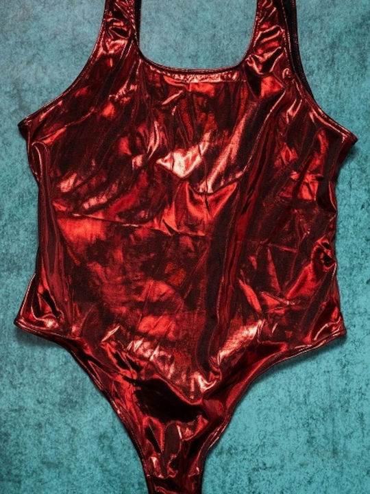 Ophelia's Dream Lingerie Metallic Teddy Red 10h4145red