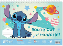 Μπλοκ Ζωγραφικης Lilo Stitch 23x33cm 40 Φυλλα Αυτοκολλητα Στενσιλ 564983