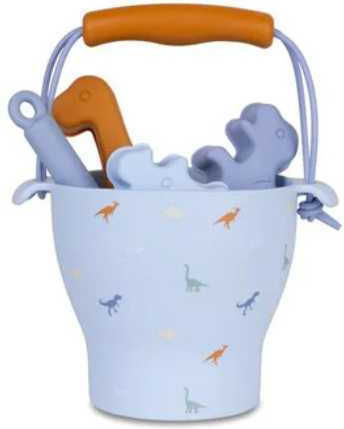 Swim Essentials Sand Toy Set - Bucket - Shovel - Molds - Dinosaurs