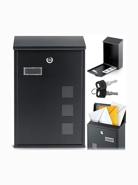 Humberg Outdoor Mailbox Inox in Black Color 39x25.5x12cm