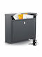 Humberg Cutie Poștală pentru Exterior Inox în Culoarea Negru 37.5x30.5x12cm