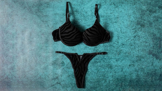 Ophelia's Dream Sexy Lingerie Sets Zebra Set Black