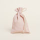 Beauty Home Fabric Pouch for Gift Rose Gold 12x17cm.