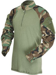 Μπλουζα Tru-spec Combat Shirt 1/4 Zip Woodland